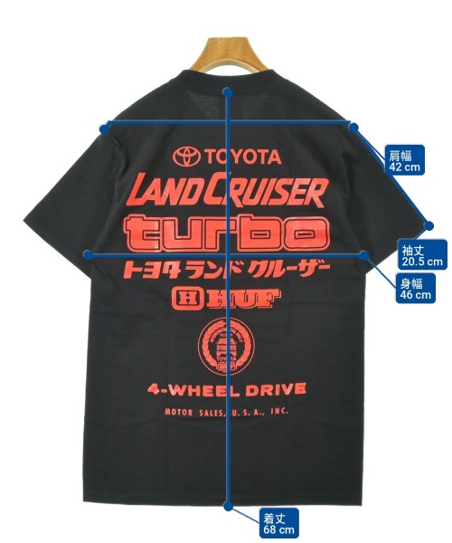 HUF（ハフ）Tシャツ・カットソー 黒 サイズ:S メンズ/2200735581074