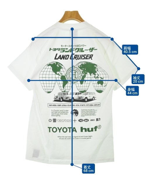 HUF（ハフ）Tシャツ・カットソー 白 サイズ:S メンズ/2200735581081