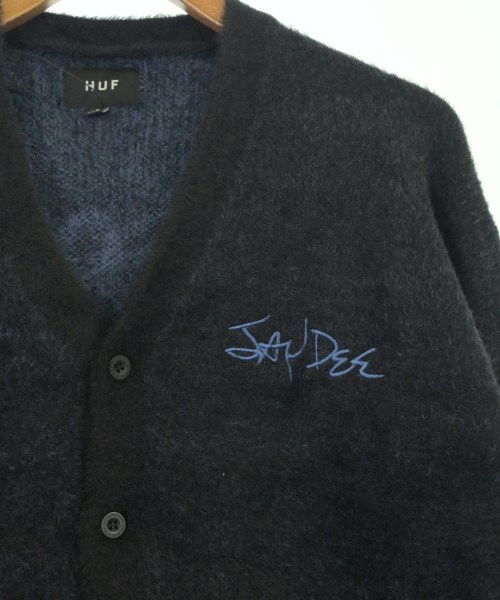 HUF（ハフ）カーディガン 黒 サイズ:S メンズ/2200719700071