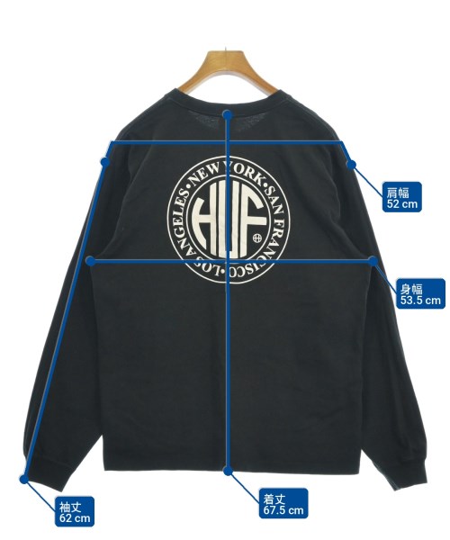 HUF（ハフ）Tシャツ・カットソー 黒 サイズ:L メンズ/2200722841105