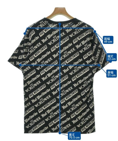HUF（ハフ）Tシャツ・カットソー 黒 サイズ:M メンズ/2200723954057