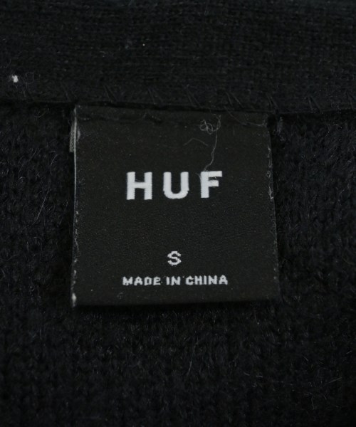 HUF（ハフ）カーディガン 黒 サイズ:S メンズ/2200727713032