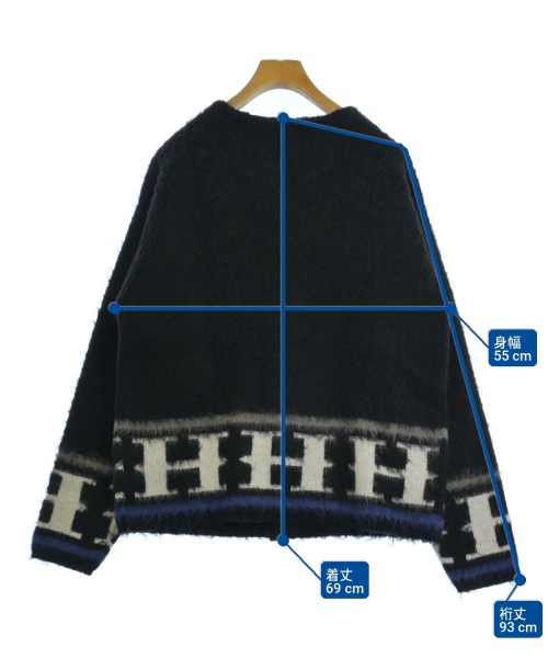 HUF（ハフ）カーディガン 黒 サイズ:S メンズ/2200727713032