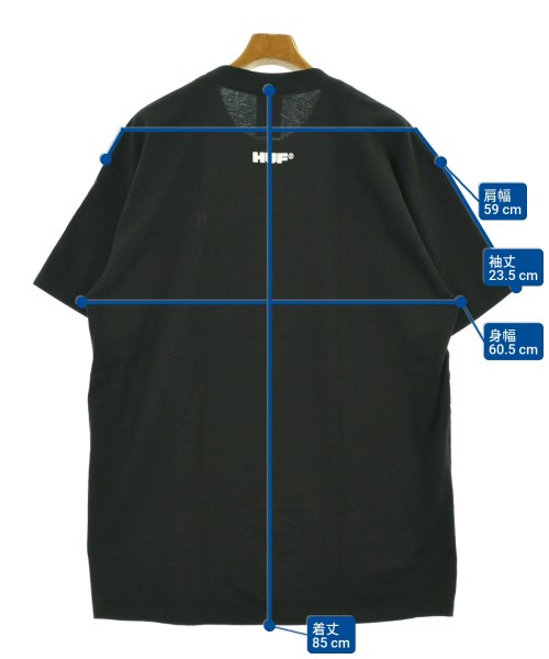 HUF（ハフ）Tシャツ・カットソー 黒 サイズ:XL メンズ/2200687065066