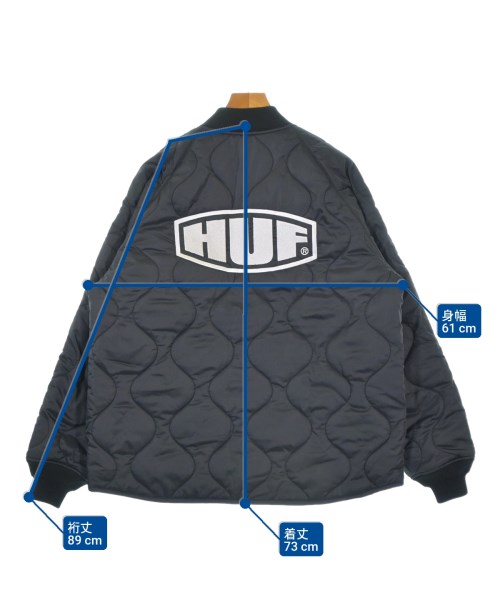 HUF（ハフ）ブルゾン 黒 サイズ:M メンズ/2200672945205
