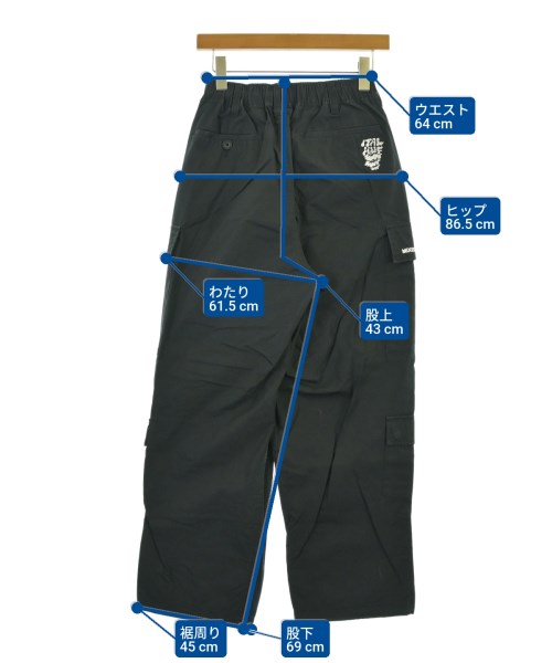 HUF（ハフ）カーゴパンツ 黒 サイズ:S メンズ/2200686528036
