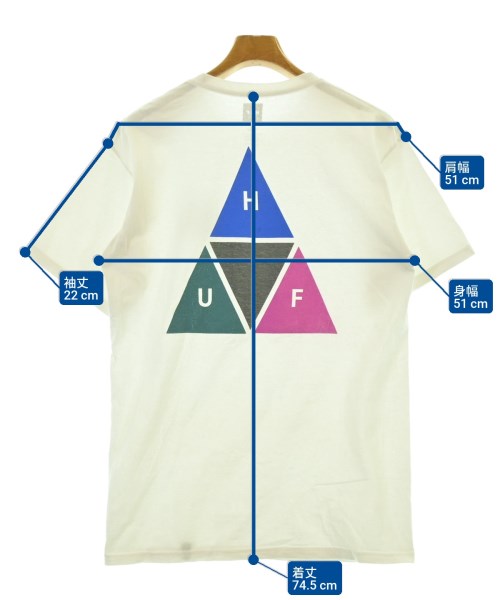 HUF（ハフ）Tシャツ・カットソー 白 サイズ:M メンズ/2200691952024