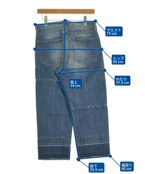 JohnUNDERCOVER（ジョンアンダーカバー）デニムパンツ 青 サイズ:1(S位) メンズ/2200610085161