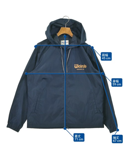 WEIRDO（ウィアード）ブルゾン 紺 サイズ:L メンズ/2200636703094
