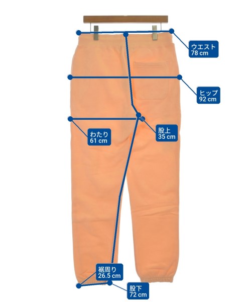 BIANCA CHANDON（ビアンカ　シャンドン）スウェットパンツ オレンジ サイズ:S メンズ/2200632927197