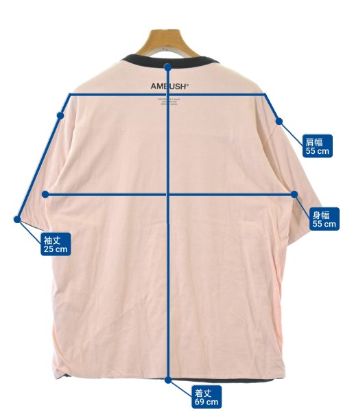 AMBUSH（アンブッシュ）Tシャツ・カットソー ピンク サイズ:2(M位) メンズ/2200537014015