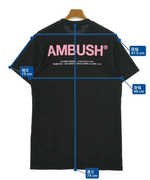 AMBUSH（アンブッシュ）Tシャツ・カットソー 黒 サイズ:2(M位) メンズ/2200606837163