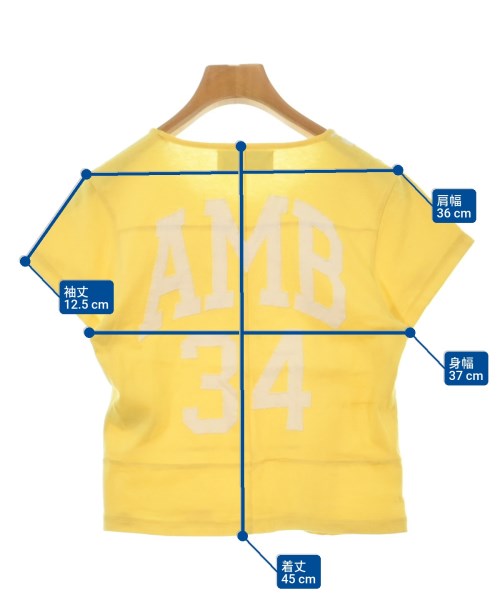 AMBUSH（アンブッシュ）Tシャツ・カットソー 黄 サイズ:S レディース/2200616292037