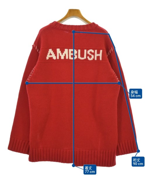 AMBUSH（アンブッシュ）ニット・セーター 赤 サイズ:M メンズ/2200657136024