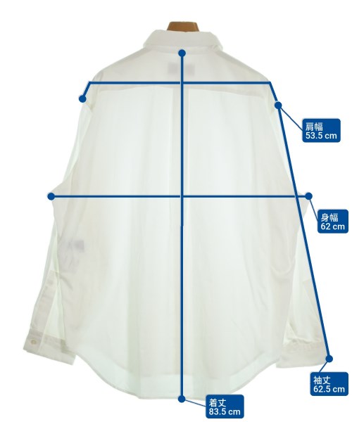 AMBUSH（アンブッシュ）カジュアルシャツ 白 サイズ:L メンズ/2200659608024