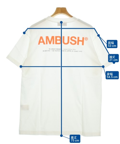 AMBUSH（アンブッシュ）Tシャツ・カットソー 白 サイズ:4(XL位) メンズ/2200717924035