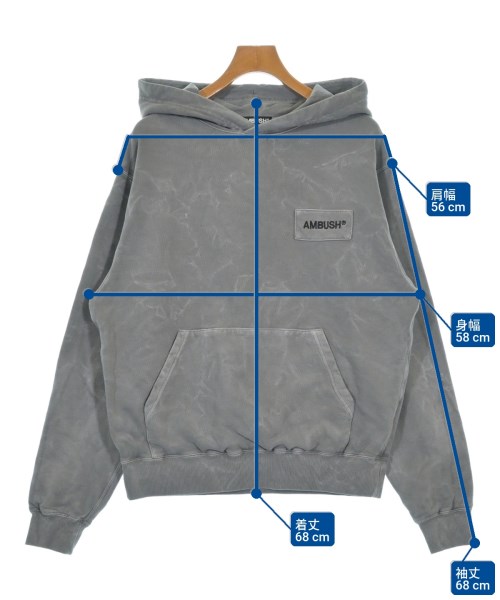AMBUSH（アンブッシュ）パーカー グレー サイズ:L メンズ/2200647207024
