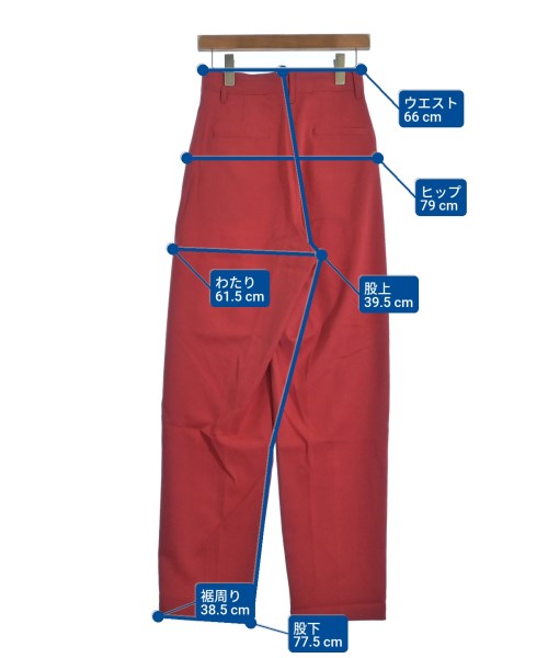 AMBUSH（アンブッシュ）スラックス 赤 サイズ:1(S位) レディース/2200651958028