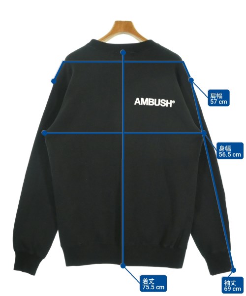 AMBUSH（アンブッシュ）スウェット 黒 サイズ:2(M位) メンズ/2200731939022