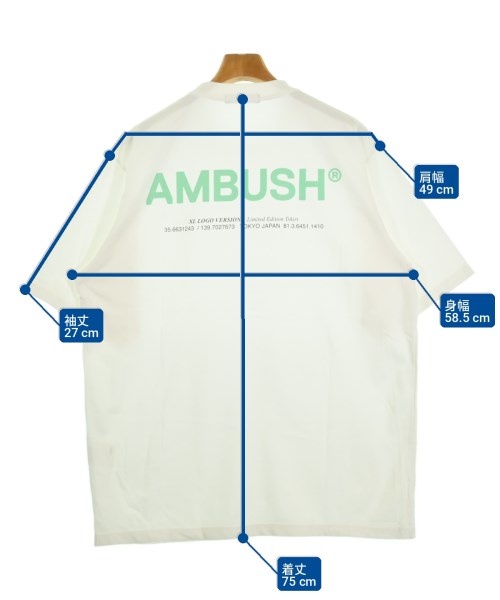 AMBUSH（アンブッシュ）Tシャツ・カットソー 白 サイズ:-(XL位) メンズ/2200722709085