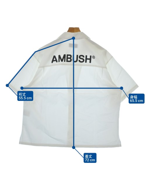 AMBUSH（アンブッシュ）カジュアルシャツ 白 サイズ:-(XXL位) メンズ/2200687823062