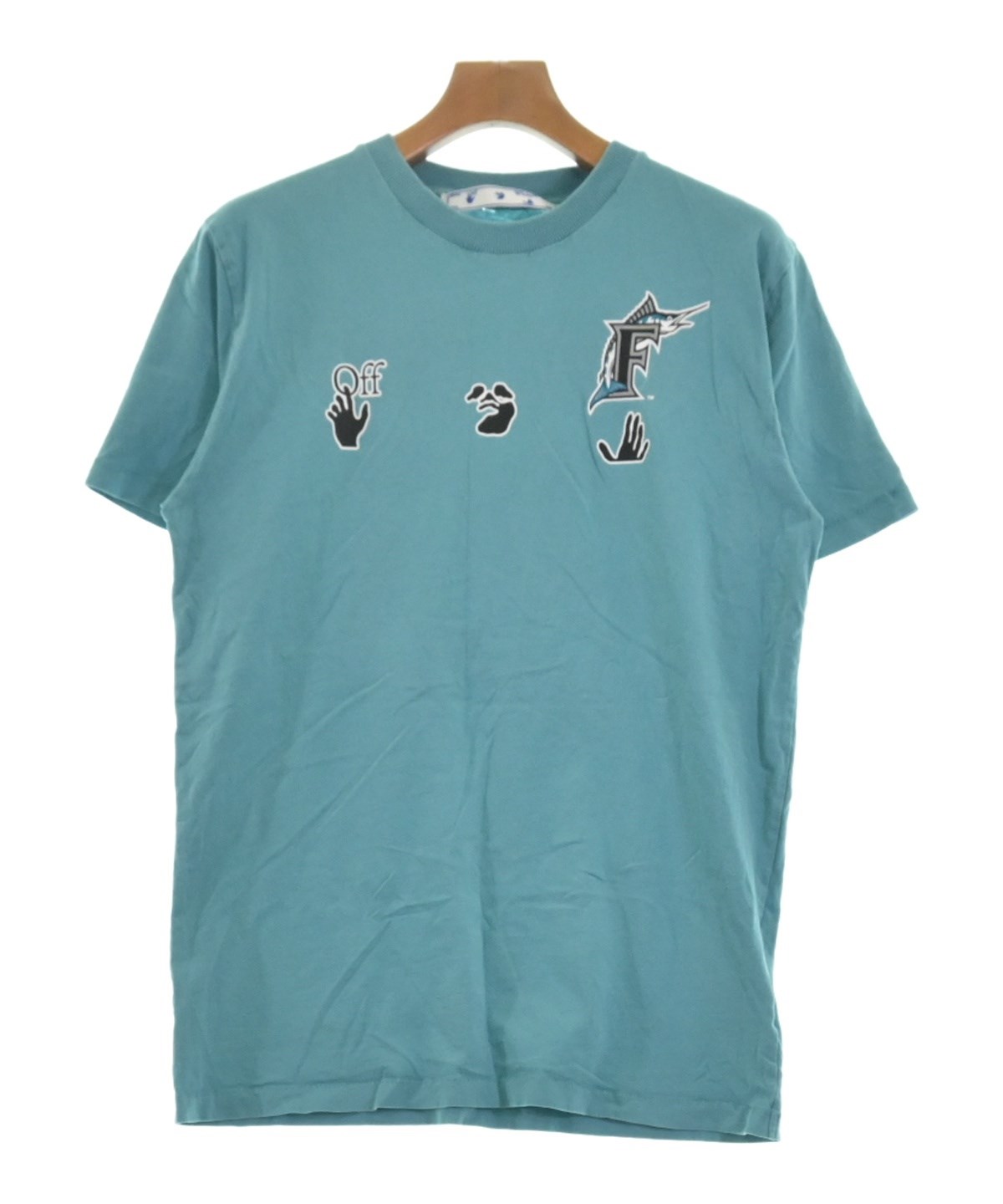 福袋安いいね半額ストア OFF-WHITE（オフホワイト）Tシャツ・カットソー サイズ:M 緑 Tシャツ(半袖+袖なし)