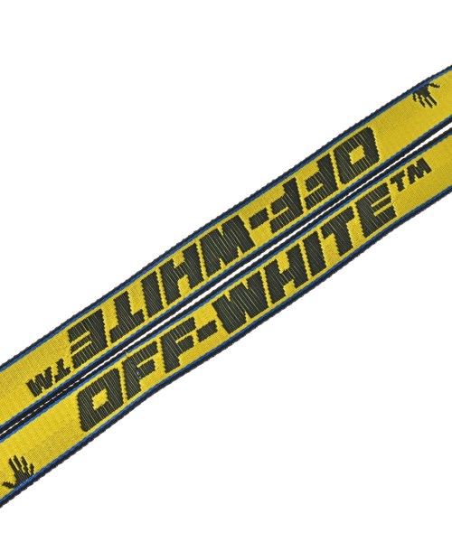 OFF-WHITE（オフホワイト）ベルト 黄 サイズ:- メンズ/2200637480024
