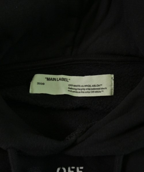 OFF-WHITE（オフホワイト）パーカー 黒 サイズ:XXS メンズ/2200641800757
