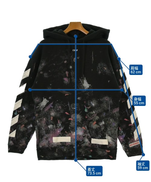 OFF-WHITE（オフホワイト）パーカー 黒 サイズ:XXS メンズ/2200641800757