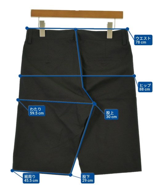 OFF-WHITE（オフホワイト）ショートパンツ 黒 サイズ:S メンズ/2200641954030