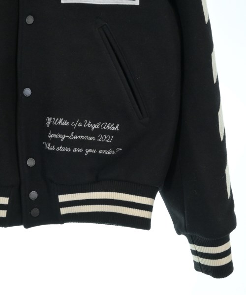 OFF-WHITE（オフホワイト）スタジャン 黒 サイズ:L メンズ/2200644246040