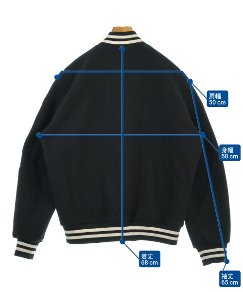 OFF-WHITE（オフホワイト）スタジャン 黒 サイズ:L メンズ/2200644246040