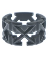 OFF-WHITE（オフホワイト）リング 黒 サイズ:-(23号位) メンズ/2200611974044