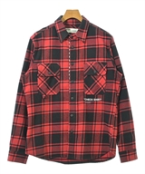 OFF-WHITE（オフホワイト）カジュアルシャツ 赤 サイズ:M メンズ/2200612362321