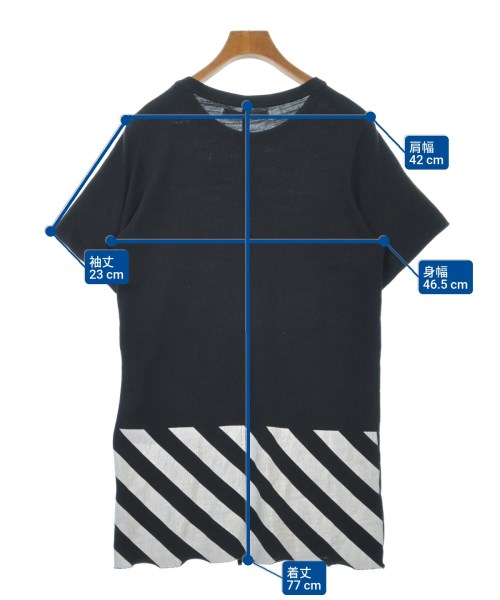 OFF-WHITE（オフホワイト）Tシャツ・カットソー 黒 サイズ:XS メンズ/2200618265060