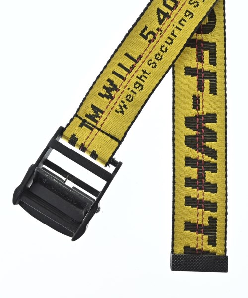 OFF-WHITE（オフホワイト）ベルト 黄 サイズ:S メンズ/2200670452026
