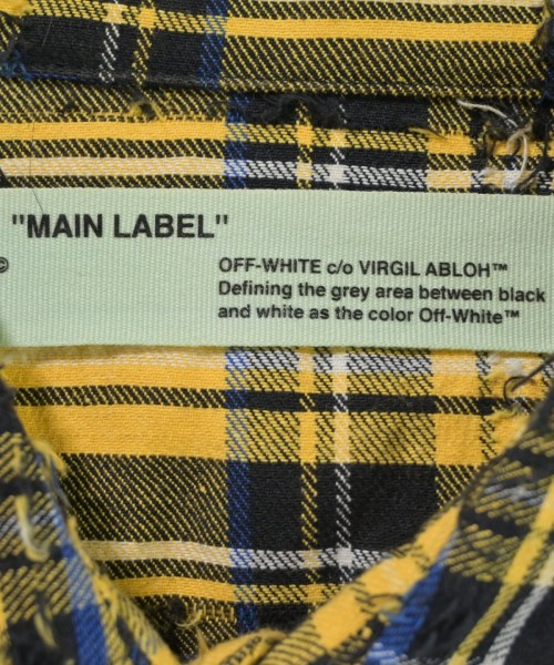 OFF-WHITE（オフホワイト）カジュアルシャツ 黄 サイズ:S メンズ/2200677003047