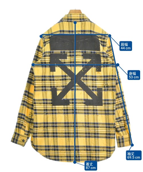 OFF-WHITE（オフホワイト）カジュアルシャツ 黄 サイズ:S メンズ/2200677003047