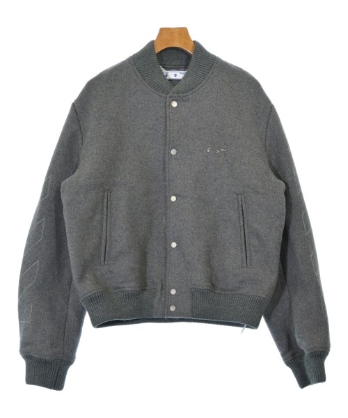 OFF-WHITE(オフホワイト)スタジャン グレー サイズ:L/2200700054015