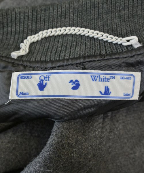 OFF-WHITE（オフホワイト）スタジャン グレー サイズ:L メンズ/2200700054015