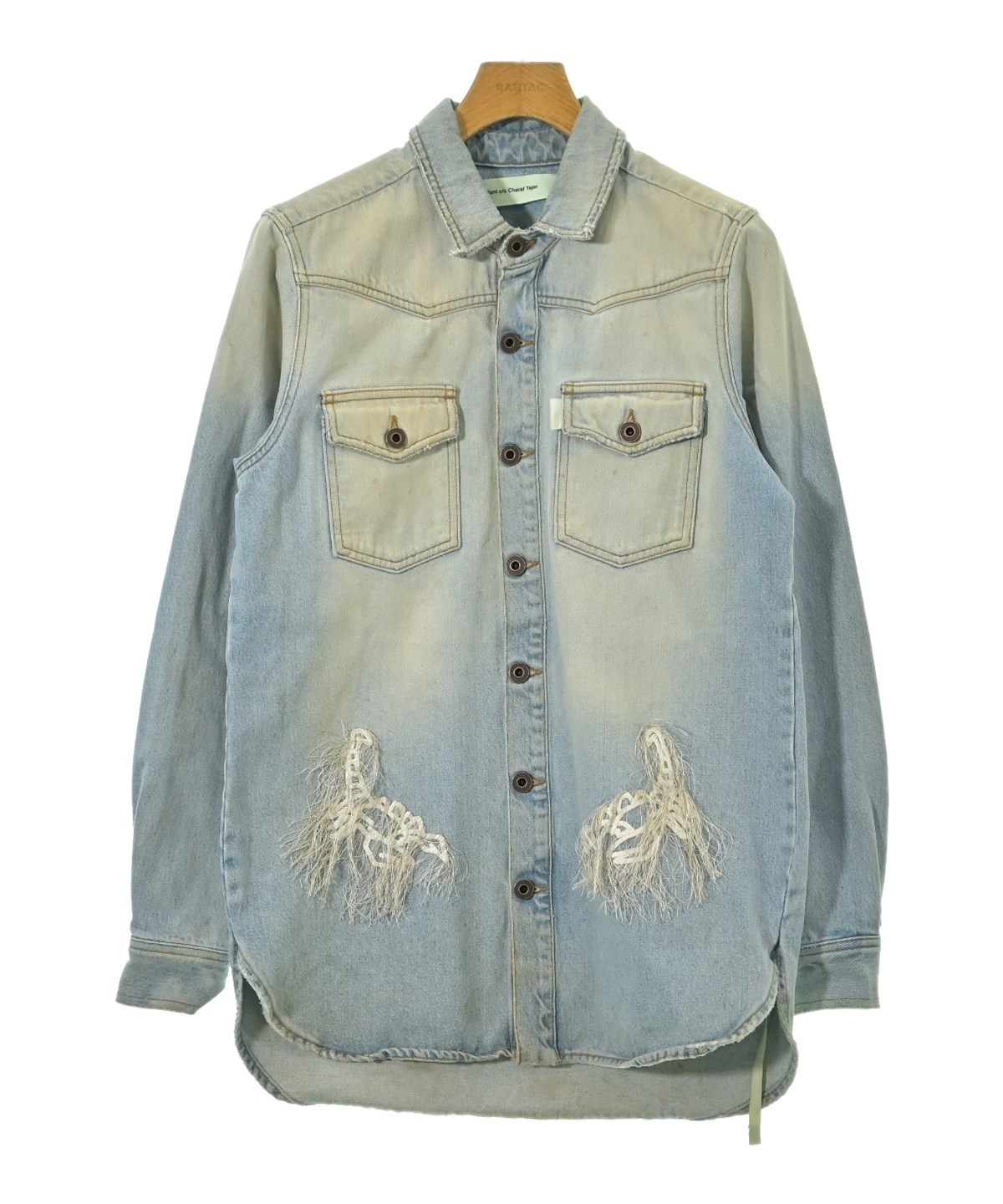 OFF-WHITE（オフホワイト）デニムジャケット 青 サイズ:XS メンズ