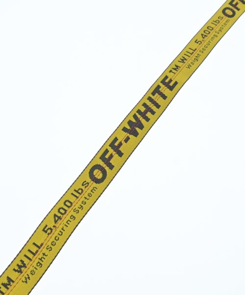 OFF-WHITE（オフホワイト）ベルト 黄 サイズ:- メンズ/2200657681203