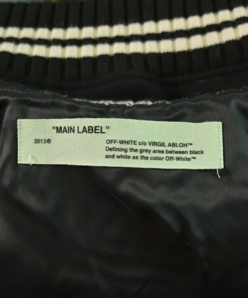 OFF-WHITE（オフホワイト）スタジャン 黒 サイズ:XS メンズ/2200660270029