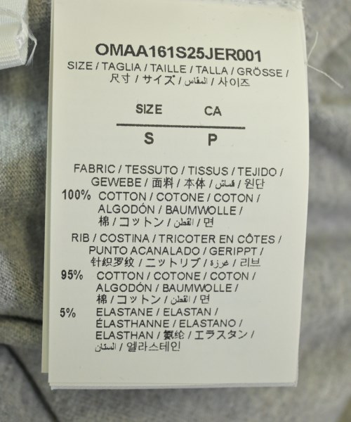 OFF-WHITE（オフホワイト）Tシャツ・カットソー グレー サイズ:S メンズ/2200645665079