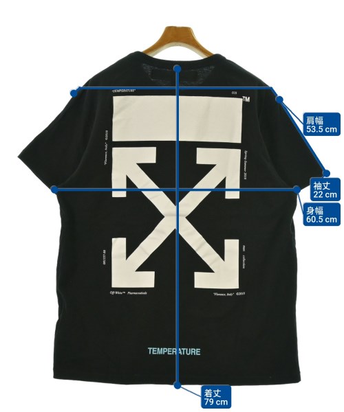 OFF-WHITE（オフホワイト）Tシャツ・カットソー 黒 サイズ:M メンズ/2200640065096