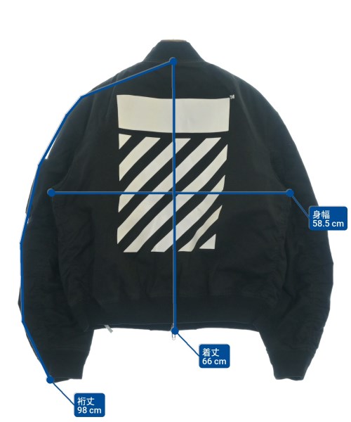 OFF-WHITE（オフホワイト）ミリタリーブルゾン 黒 サイズ:XL メンズ/2200651000017