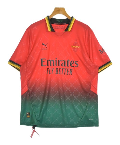 OFF-WHITE(オフホワイト)Tシャツ・カットソー 赤 サイズ:XL/2200651643139