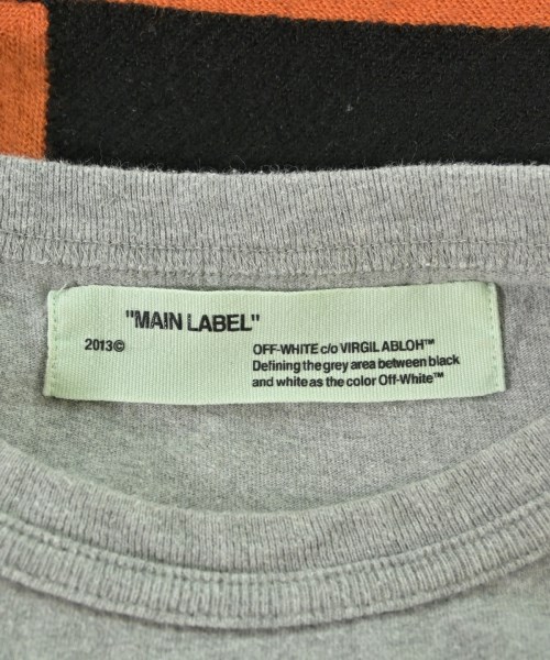 OFF-WHITE（オフホワイト）Tシャツ・カットソー グレー サイズ:S メンズ/2200653895055