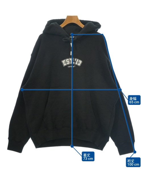 OFF-WHITE（オフホワイト）パーカー 黒 サイズ:XL メンズ/2200721720067