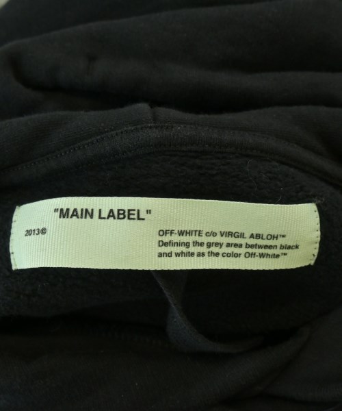 OFF-WHITE（オフホワイト）パーカー 黒 サイズ:S メンズ/2200724989140